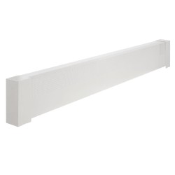 Jalkalistalämmittimen etupaneeli teräs 1526 mm valkoinen yleismallinen puoliksi avoin reiitys