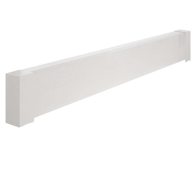 Jalkalistalämmittimen suojus teräs 1831 mm valkoinen ritilärakenne