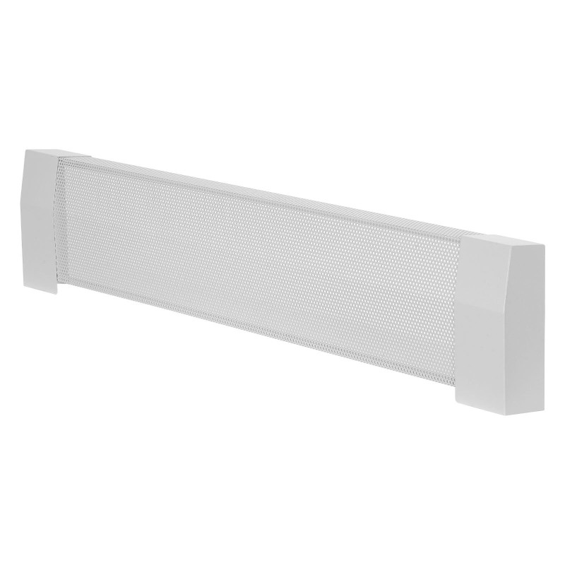 Teräksinen patterin etupaneelin suojus 917 mm valkoinen avoin ritilärakenne