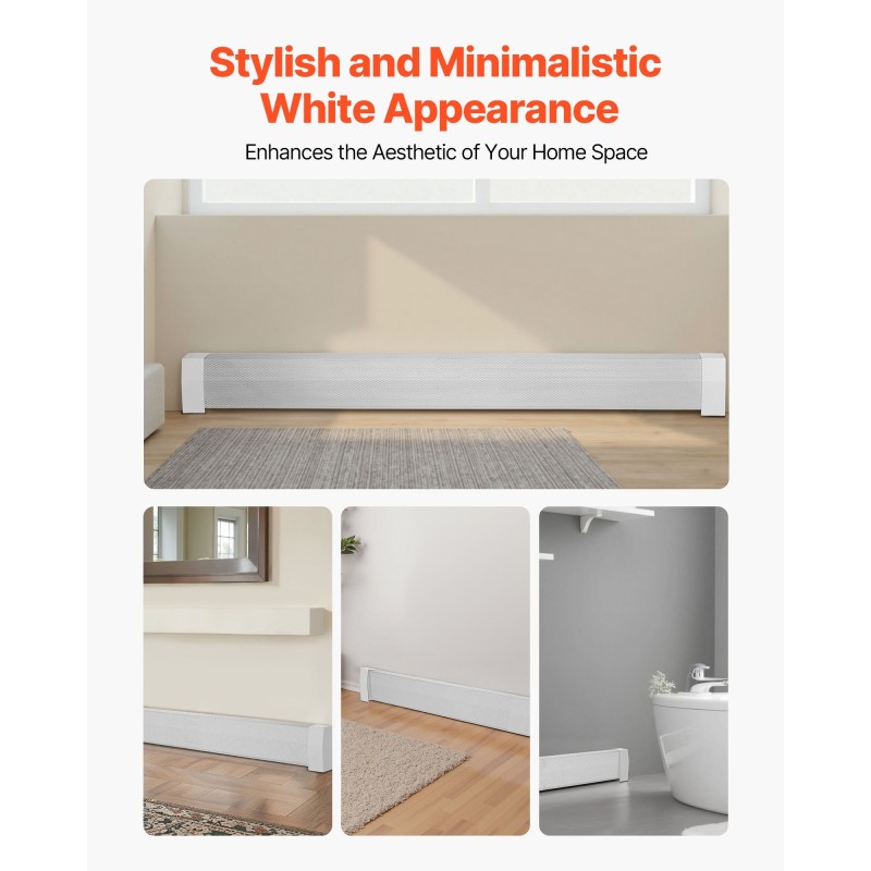 Jalkalistapatterin suojakansi teräs 1832 mm valkoinen täysin avoin reiitys