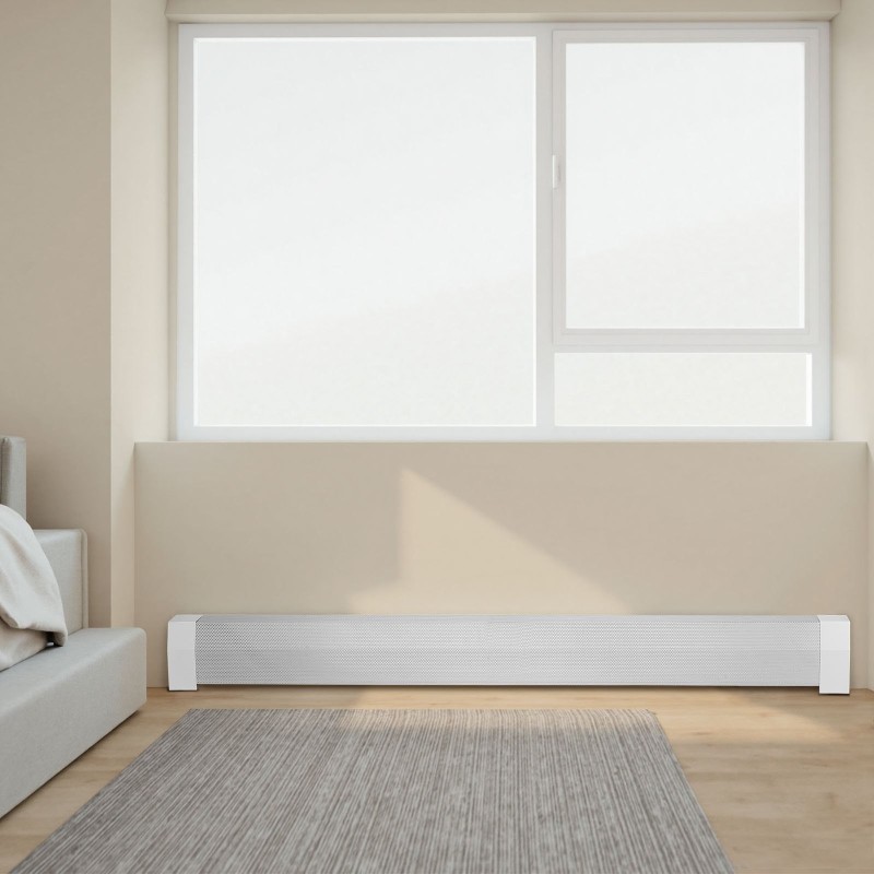 Jalkalistapatterin suojakansi teräs 1832 mm valkoinen täysin avoin reiitys