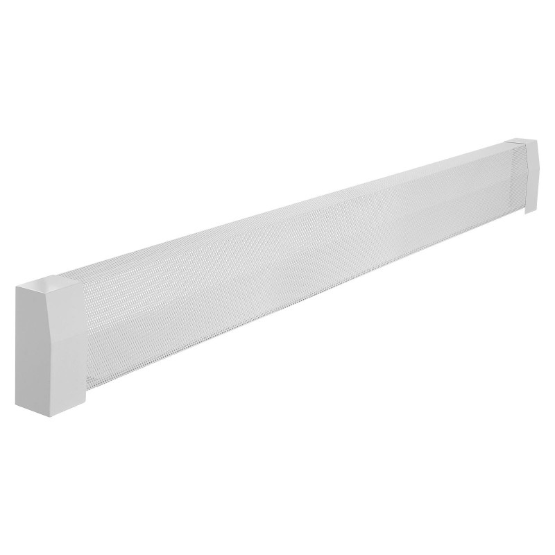 Jalkalistapatterin suojakansi teräs 1832 mm valkoinen täysin avoin reiitys