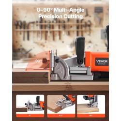 Lamellijyrsin 760 watin moottorilla kuusi syvyysasetusta kovametalliterällä pölypussilla huonekalujen liitoksiin