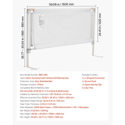 Kangasturvakaide teräsrunko 150 cm harmaa pystysuora nostomekanismi 5–27 cm patjalle