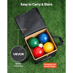 Bocce-pallosetti polyesterihartsi 107 mm 8 palloa ulkopeleihin