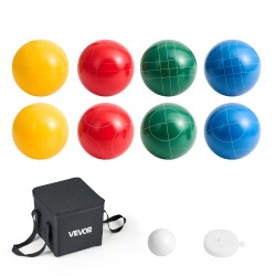 Bocce-pallosetti polyesterihartsi 107 mm 8 palloa ulkopeleihin