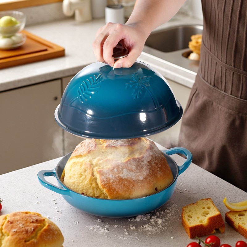 Valurautapata emaloitu 4,73 l leivontaan uuniin induktioliedelle