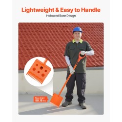 Kattotiilikola teräs 8 tuuman terä 1170 mm varsi D-muotoinen PP-kahva 4 kpl