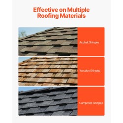 Kattotiilikola teräs 8 tuuman terä 1170 mm varsi D-muotoinen PP-kahva 4 kpl