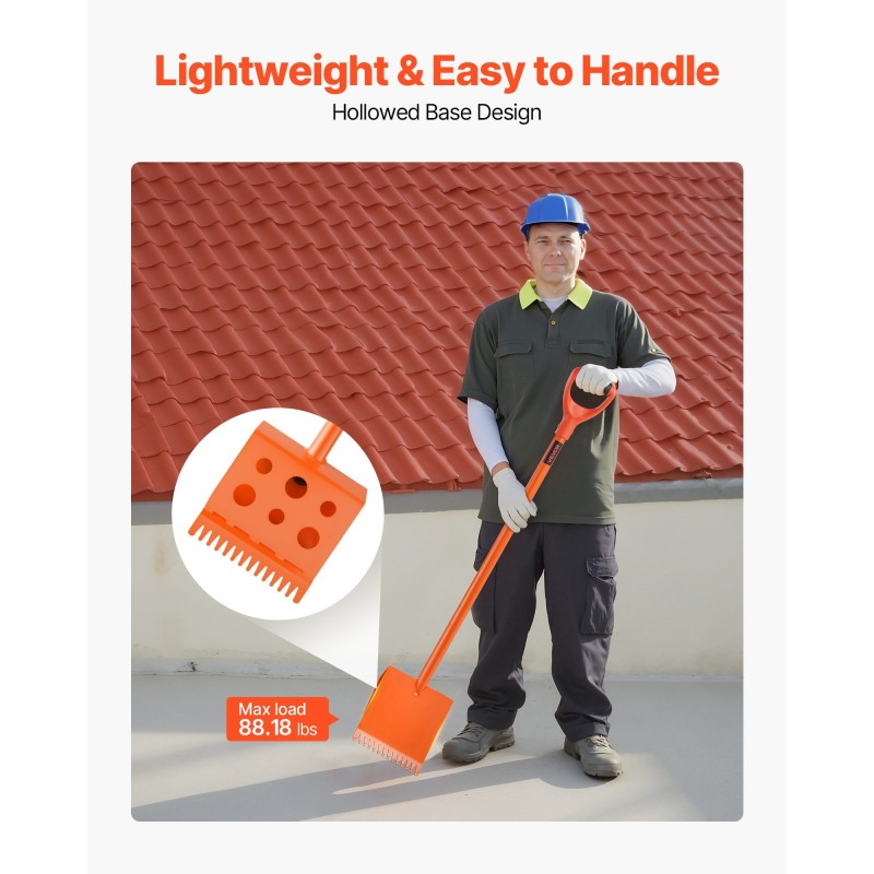 Huopakaton irrotuslapio teräs 8 tuuman terä 1170 mm kevyt D-kahvalla