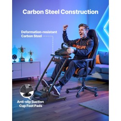 Rattiteline korkeussäädöllä taittuva hiiliteräsrunko 660–820 millimetriä