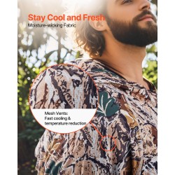 Huppari miesten maastokuvioitu koko M polyesteri ja elastaani nopeasti kuivuva