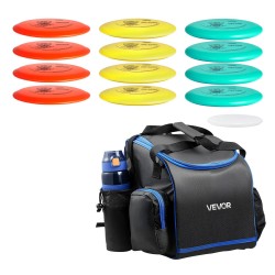 Frisbeegolfsetti 13 kiekkoa TPE muovista putterilla ja driverilla repulla