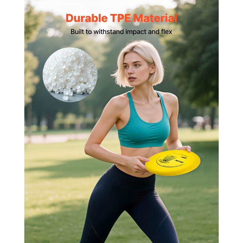 Frisbeegolfsetti 13 kiekkoa TPE-muovista putterilla ja driverilla repulla