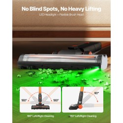 Johdoton varsi-imuri 250 W 40 kPa 2600 mAh akku kaksinkertainen suodatus