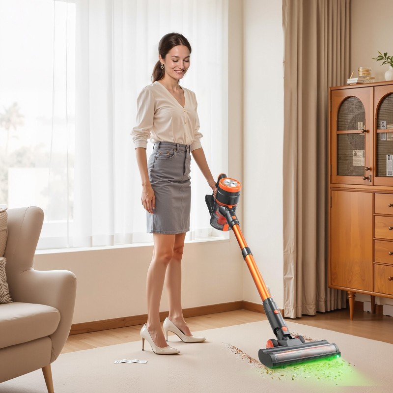 Johdoton varsi-imuri 250 W 40 kPa 2600 mAh akku kaksinkertainen suodatus