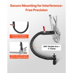 Mittakello sisähalkaisijan mittaukseen 0–25,4 mm 0,03 mm tarkkuus alumiinirunko 360 asteen varsi