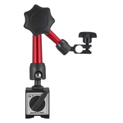 Kellomittari magneettijalustalla 0 0 76 mm 0 01 mm tarkkuus alumiinirunko ruostumaton mittatanko muovikotelo