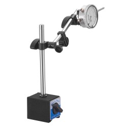 Mekaaninen mittakello alumiiniseosrunko 0 25 4 mm tarkkuus 0 03 mm kaksoistankoinen magneettijalusta