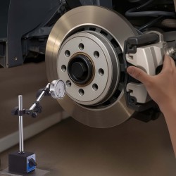 Mekaaninen mittakello alumiiniseosrunko 0–25,4 mm tarkkuus 0,03 mm kaksoistankoinen magneettijalusta