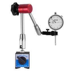 Mittakello magneettijalustalla alumiinirunko ruostumaton mittatappi 0-25,4 mm 0,03 mm