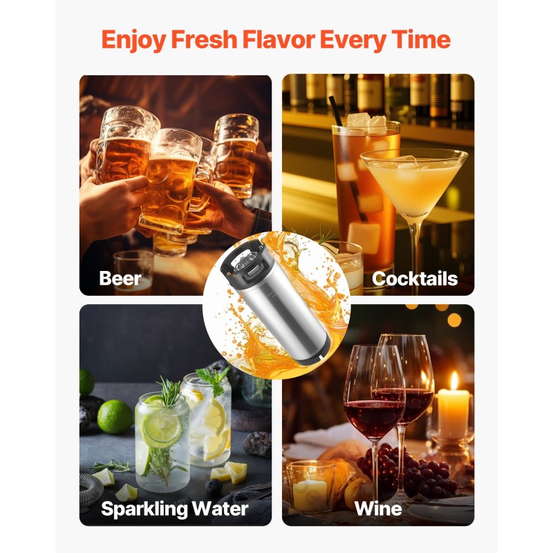 Kegit ruostumattomasta teräksestä 19 l 2 kpl pikaliittimillä kotioluelle