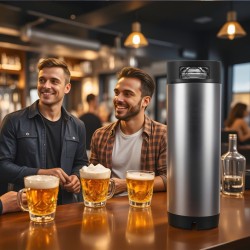 Kegit ruostumattomasta teräksestä 19 l 2 kpl pikaliittimillä kotioluelle