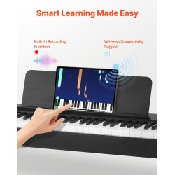 Digitaalinen piano 88 koskettimella täysin painotettu langaton MIDI-tuki