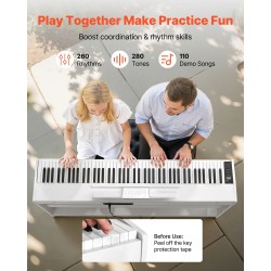 Digitaalipiano 88 täysin painotettua kosketinta 280 ääntä MIDI-tuki kolmipedaaliyksikkö