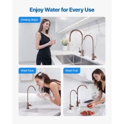 Juomavesihana ruostumaton teräs lyijytön messinkiventtiili kääntyvä juoksuputki antiikin pronssi