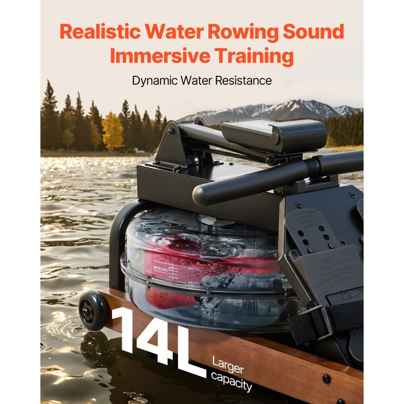 Vesivastus soutulaite taittuva puurunko 14 litran vesisäiliö 6-portainen vastus