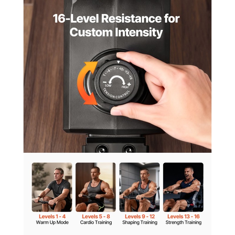 Soutulaite magneettivastus 16 tasoa taittuva teräsrunko 158 kg nestekidenäyttö