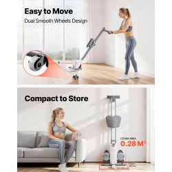 Magneettinen soutulaite kotikäyttöön 16-tasoinen valkoinen taittuva 158 kg kantava