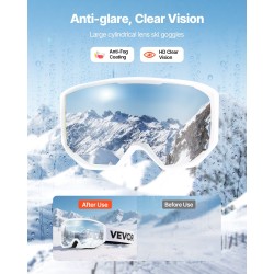 Laskettelulasit sylinterilinssillä pinkki linssi kolmikerroksisella pehmusteella huurteenestolla