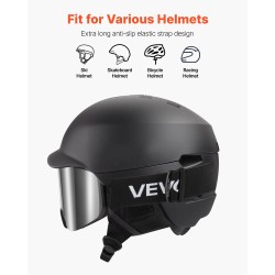 Kehyksettömät laskettelulasit sylinterimäisellä linssillä kolmikerroksisella vaahtomuovilla hopeapeilillä huurtumattomalla