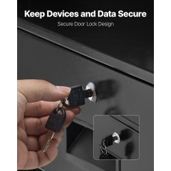 4U räkkikiinnitteinen lukittava liukulaatikko Q235-hiiliteräs 482 mm räkkeihin 350 mm syvyys