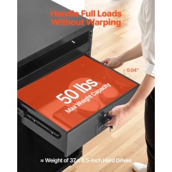 Lukittava vetolaatikko 3U hiiliteräksestä 19-tuumaisiin räkkeihin