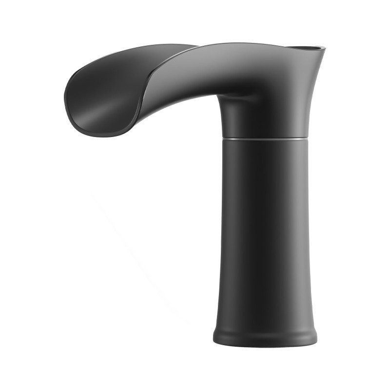 Vesiputous ammehana mattamusta kolmireikäinen reuna-asennus kaksikahvainen korkea virtaus