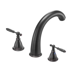 Roomalainen 3-reikäinen ruostumaton teräs kylpyammehana pronssiviimeistely kaksikahvainen