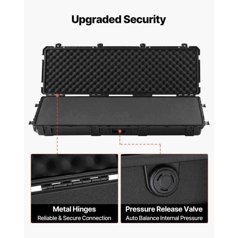 Kovakotelo pitkille aseille IP67 vesitiivis polypropeeni polyuretaani 1320 mm