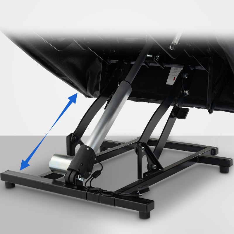 Andover sähköinen nojatuoli USB-porteilla ja juomatelineillä