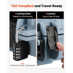 Asekotelo lukittava PP-muovinen IP67 sisämitta 102 cm muotoiltava vaahtomuovi pyörillä