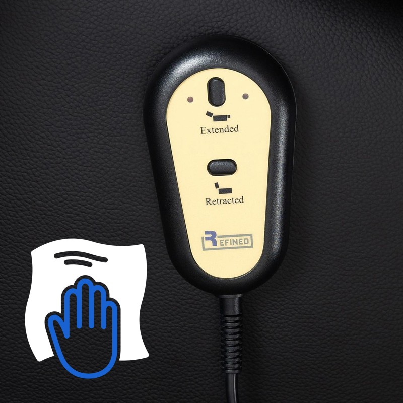 Andover sähköinen nojatuoli USB-porteilla ja juomatelineillä