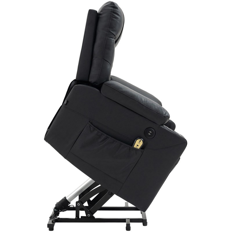 Andover sähköinen nojatuoli USB-porteilla ja juomatelineillä