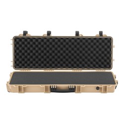 Kovakotelo PP-muovinen pitkille aseille IP67 vaahtomuovi pyörillä lukittava