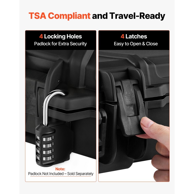 Kovakotelo polypropeeni pitkille aseille sisäpituus 914 mm vesitiivis IP67