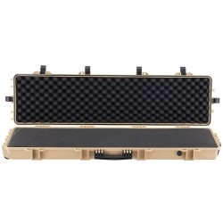 Kova lukittava asepussi polypropeenikuori 138 cm pitkä IP67-suojattu