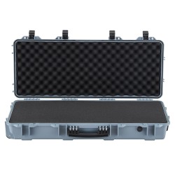 Lukittava PP-kovakotelo pitkille aseille IP67 4 kerrosta vaahtomuovia 97,8x42x17,3 cm