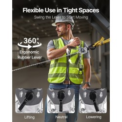 Manuaalinen vipuketjutalja 0,5 t G80-teräsketjulla 1,5 m