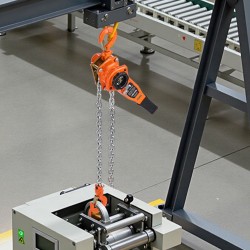 Käsiviputaljallinen ketjunostin 1000 kg G80 ketju 3 m nostokorkeus